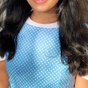 Lightweight vintage polka dot dress-M